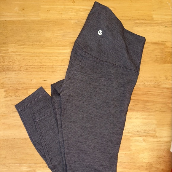 Gray Lululemon Leggings, double lined - Picture 1 of 3